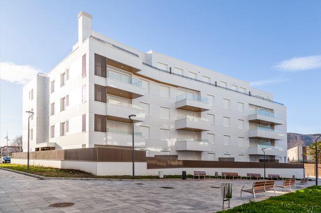construcción de edificio de viviendas en irun
