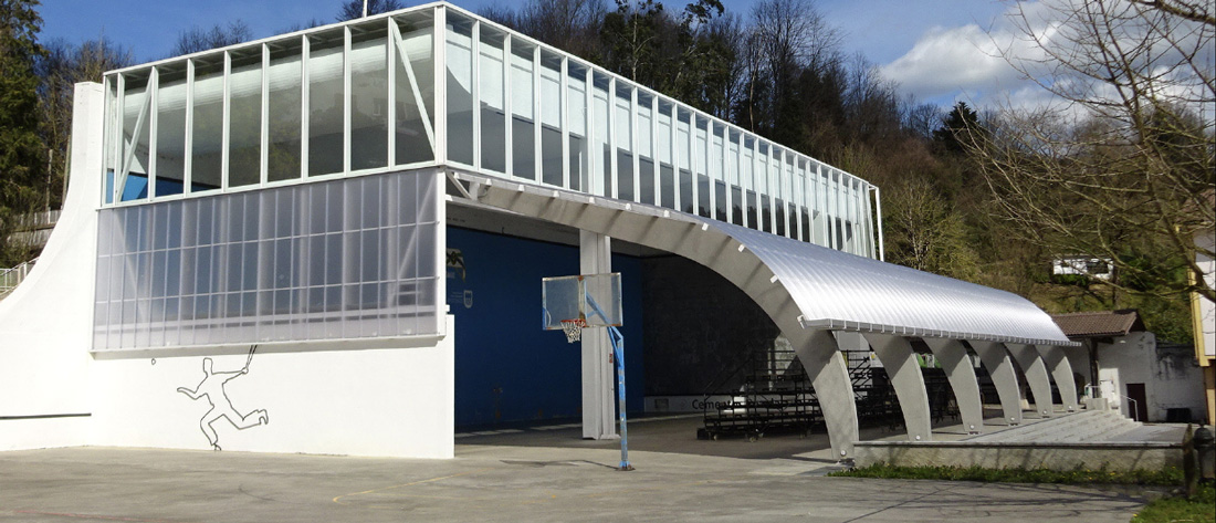 construcción de frontón