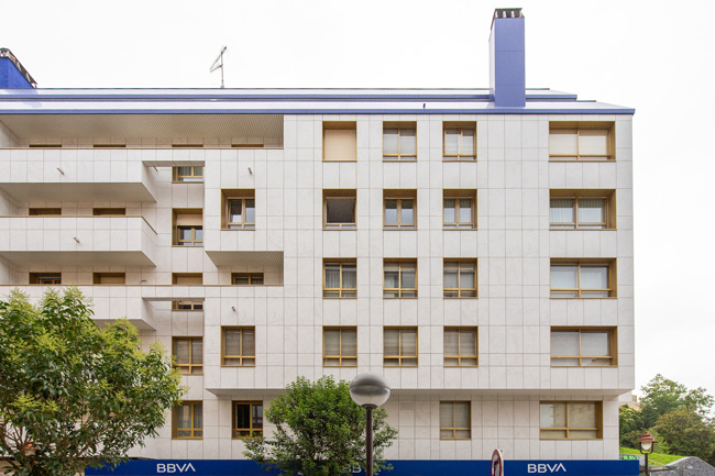 rehabilitación de fachada en calle matia 35 de donostia, gipuzkoa