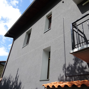 Rehabilitación de fachada en Andoain (Gipuzkoa) vista frontal